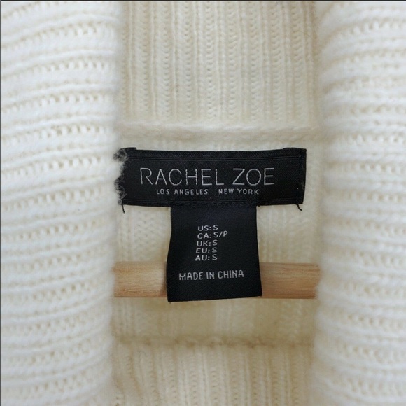 NWT Rachel Zoe Sweater Cream Turtleneck Pullover - Picture 3 of 8